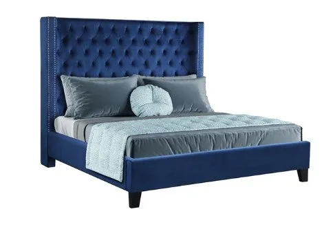 ALLEN QUEEN BED BLUE