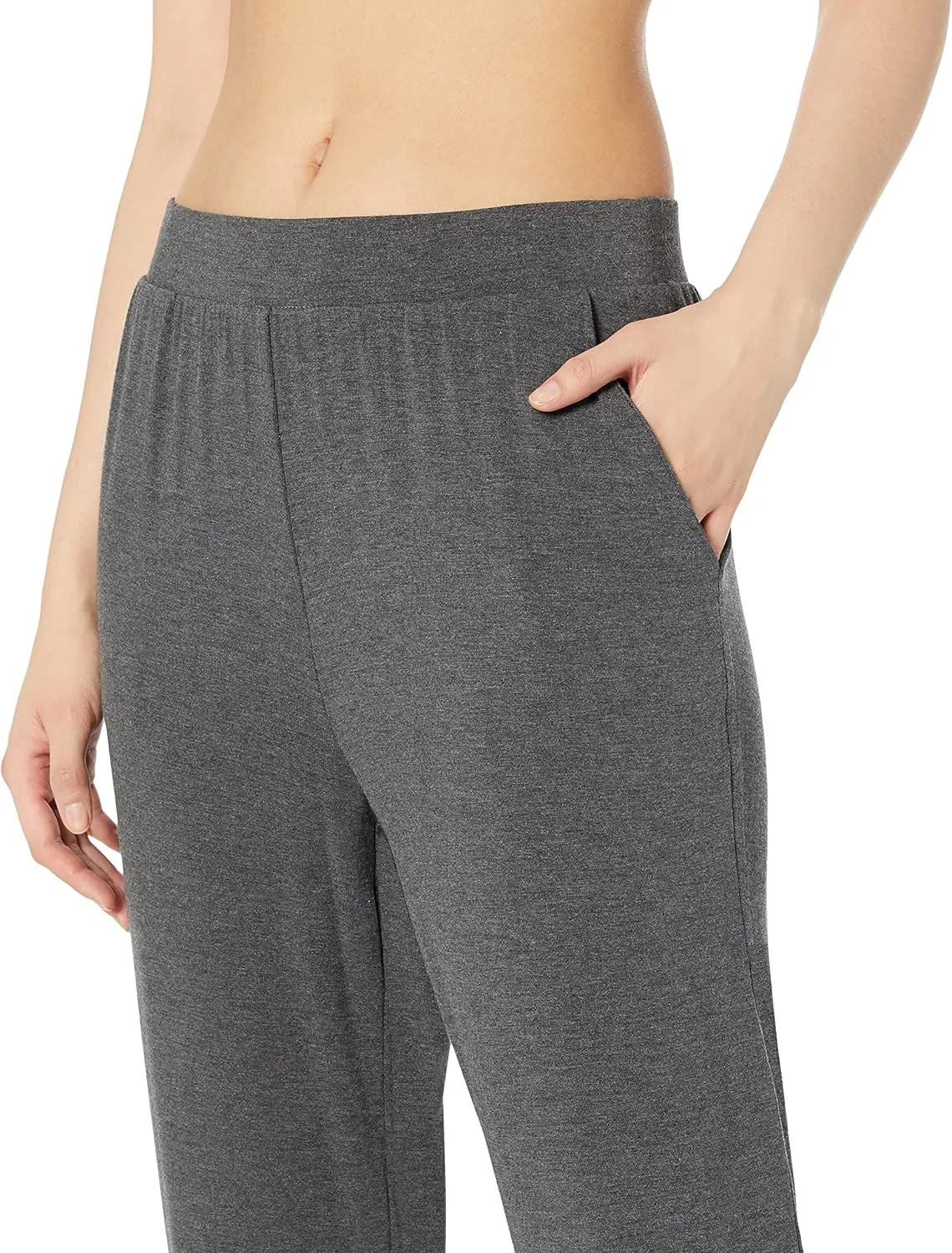 Amazon Essentials Women's Lightweight Knit Jersey Pajama Pants, Jogger Lounge Sleep Wear with Pockets