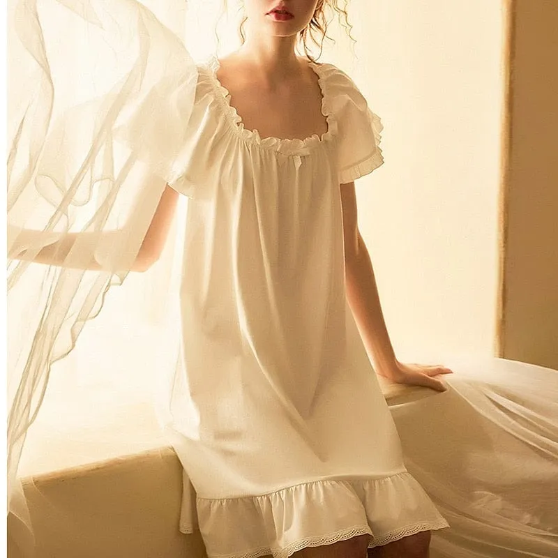 Annabelle Lee Sleepwear, S-L White - End of Summer Sale!