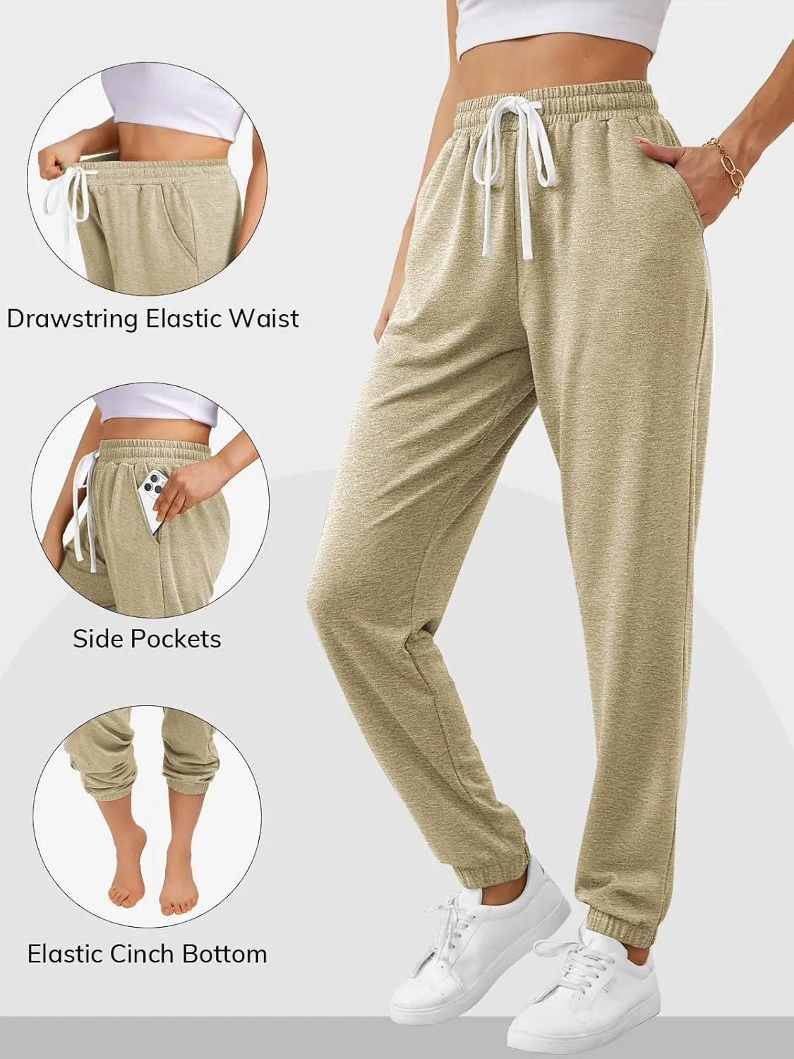 ATHMILE Baggy Sweatpants for Women with Pockets-Lounge Womens Pajams Pants-Womens Running Joggers Fall Clothes Outfits 2025