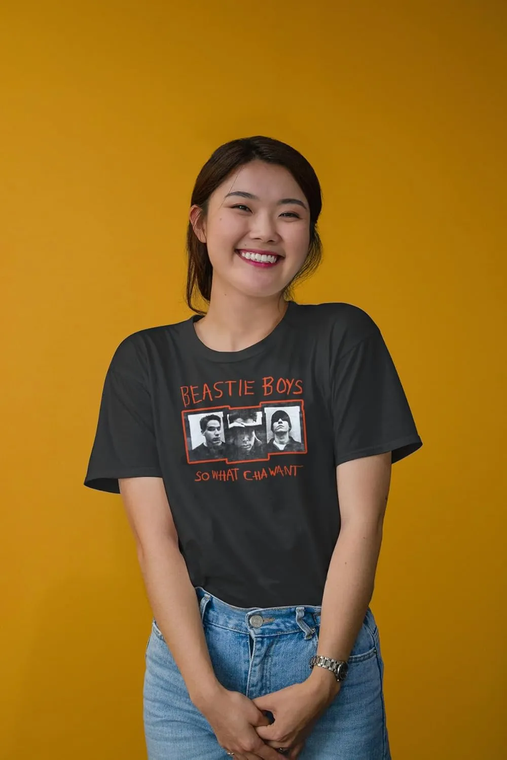 Beastie Boys T Shirt So What Cha Want Adult Black Short Sleeve 90s Rap Vintage Style Graphic Tees
