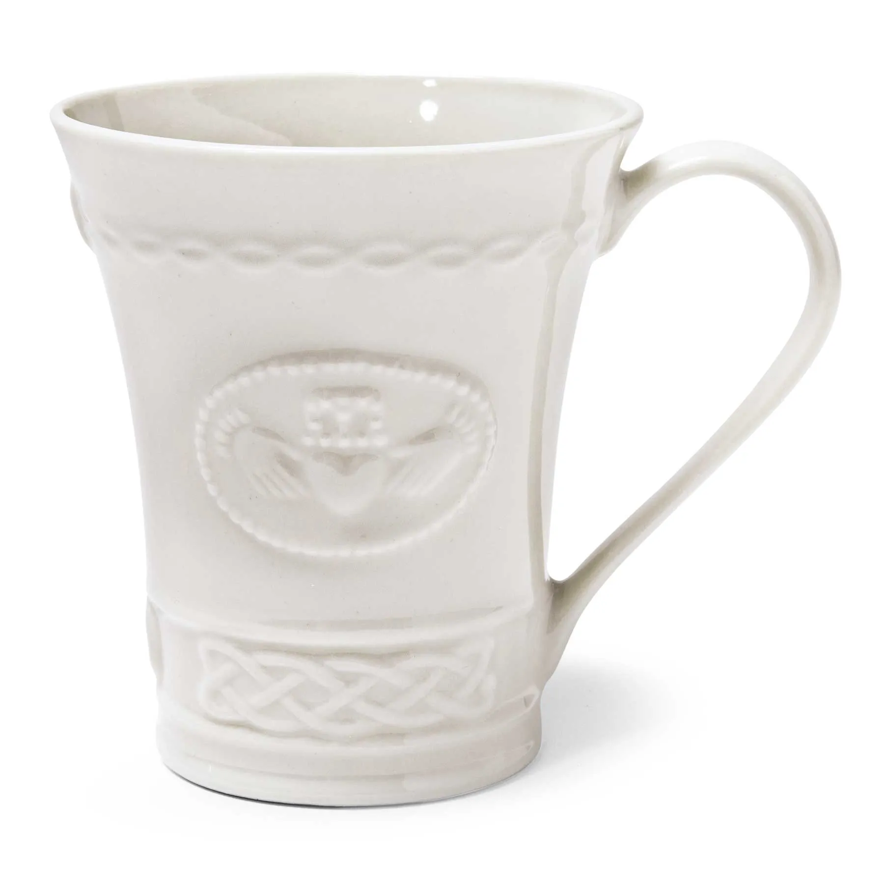 Belleek Classic Claddagh Mug Set of 4