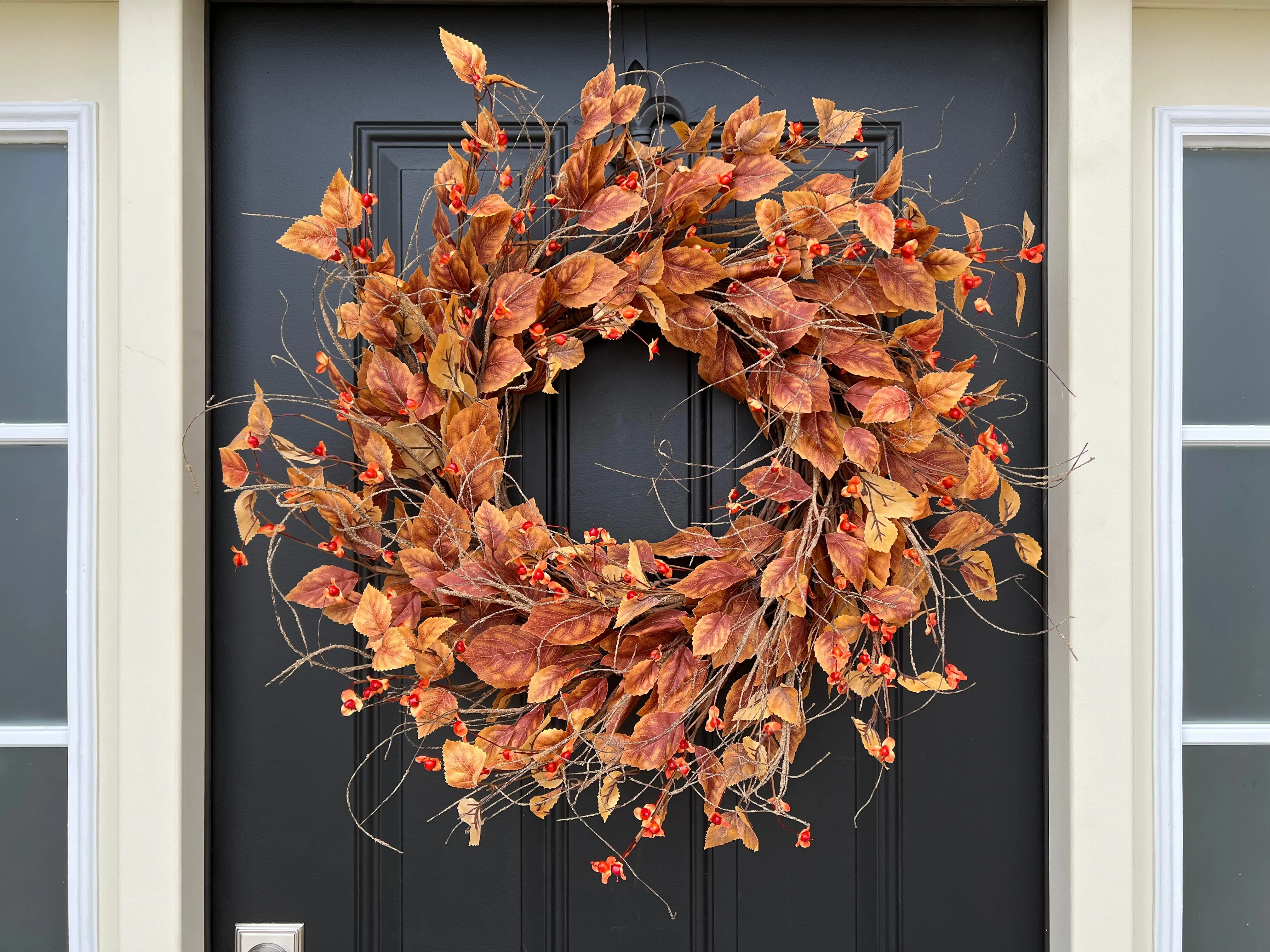 Bittersweet and Fall Foliage Wreath
