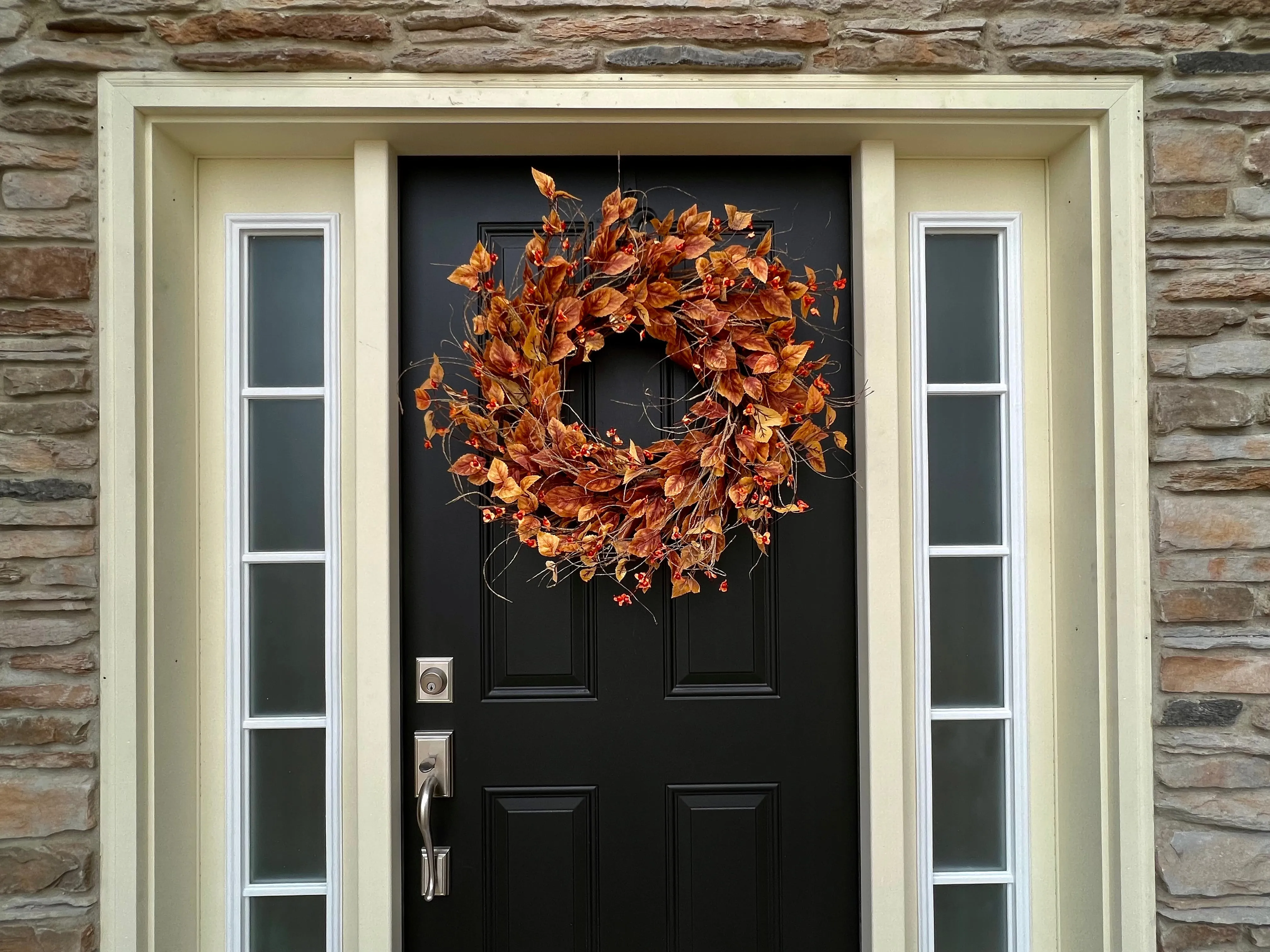 Bittersweet and Fall Foliage Wreath
