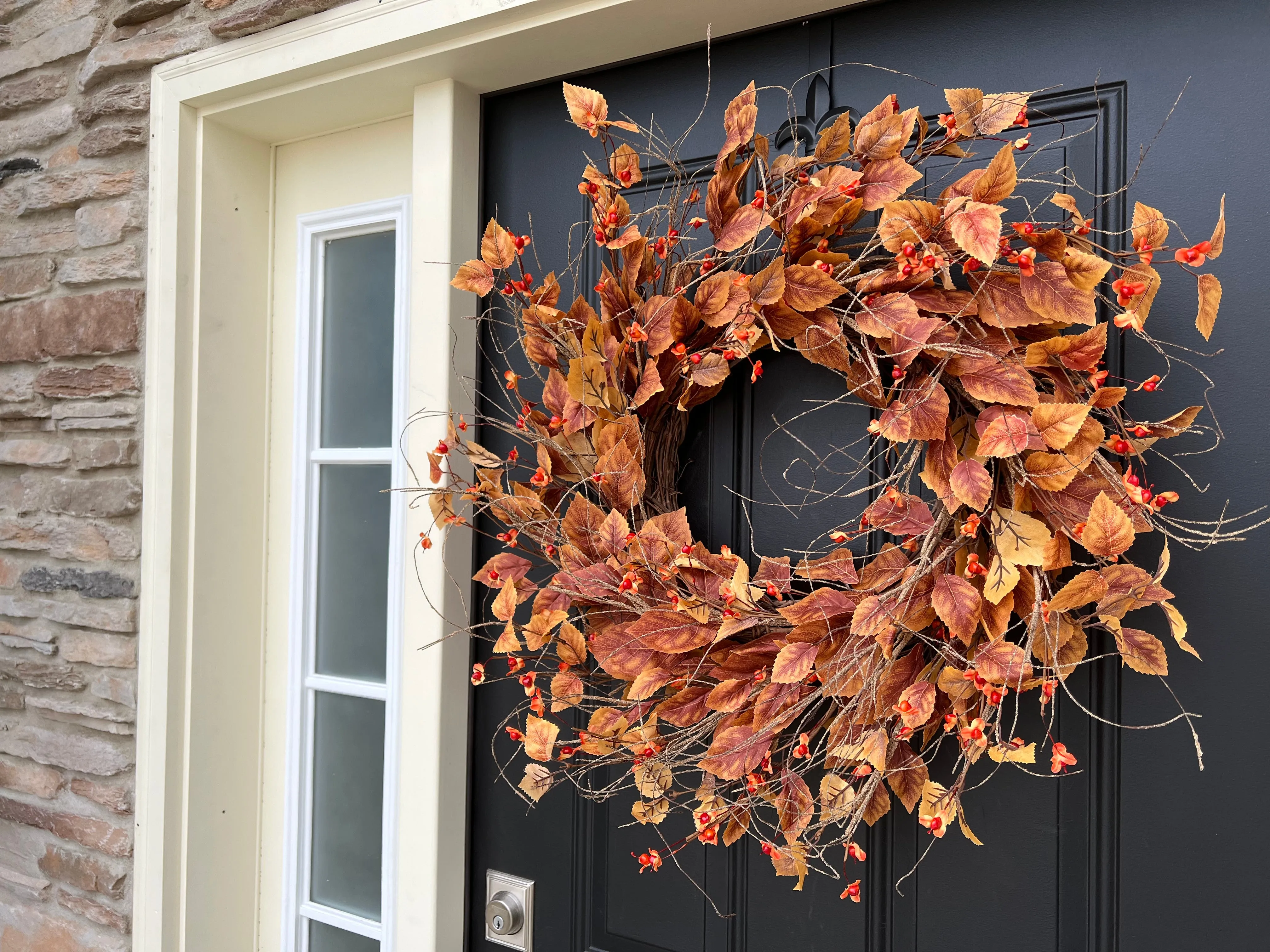 Bittersweet and Fall Foliage Wreath