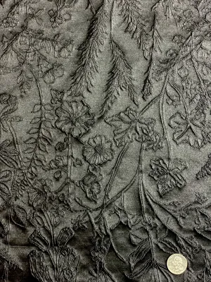 Black Blended Silk Novelties SMH-22 Fabric