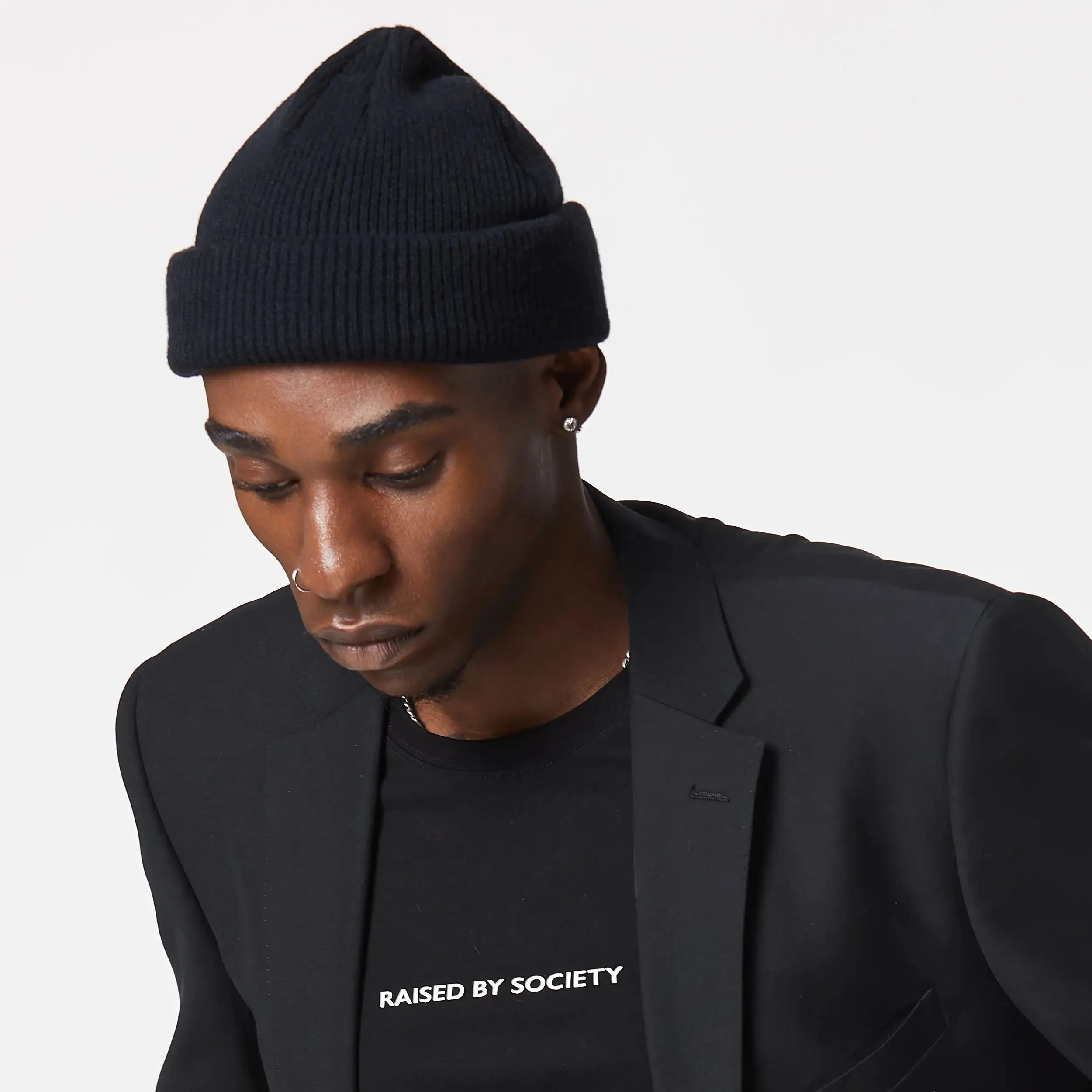 BLACK TRADITIONAL BEANIE