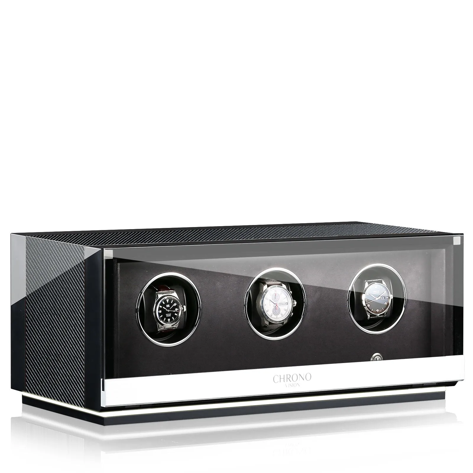 CHRN Watch Winder Ambiance III Carbon Black High Gloss