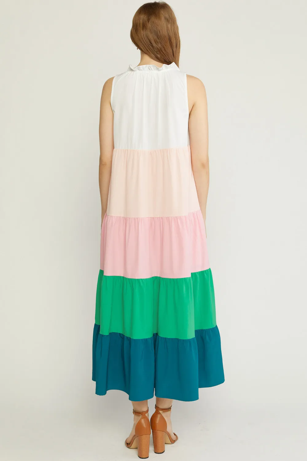Colorblock Maxi Dress