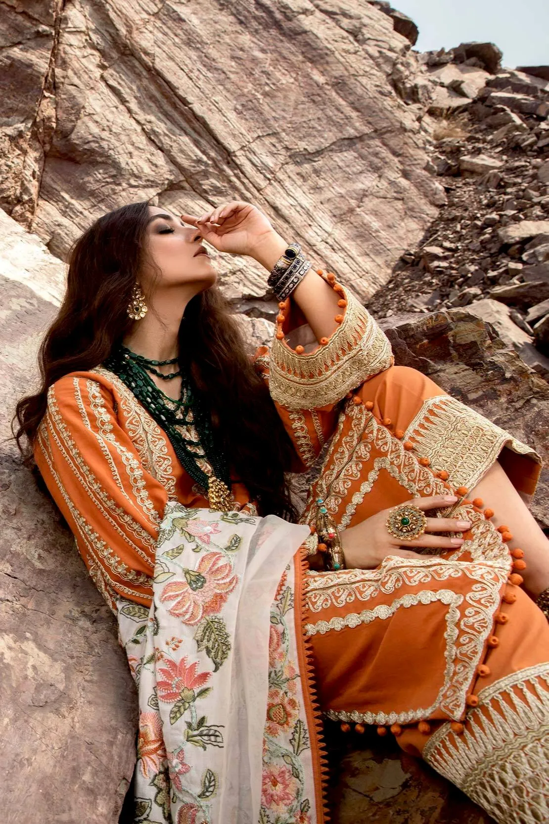 Crimson X Saira Shakira Winter Collection 2020 – Modern Memsaab - Mandarin