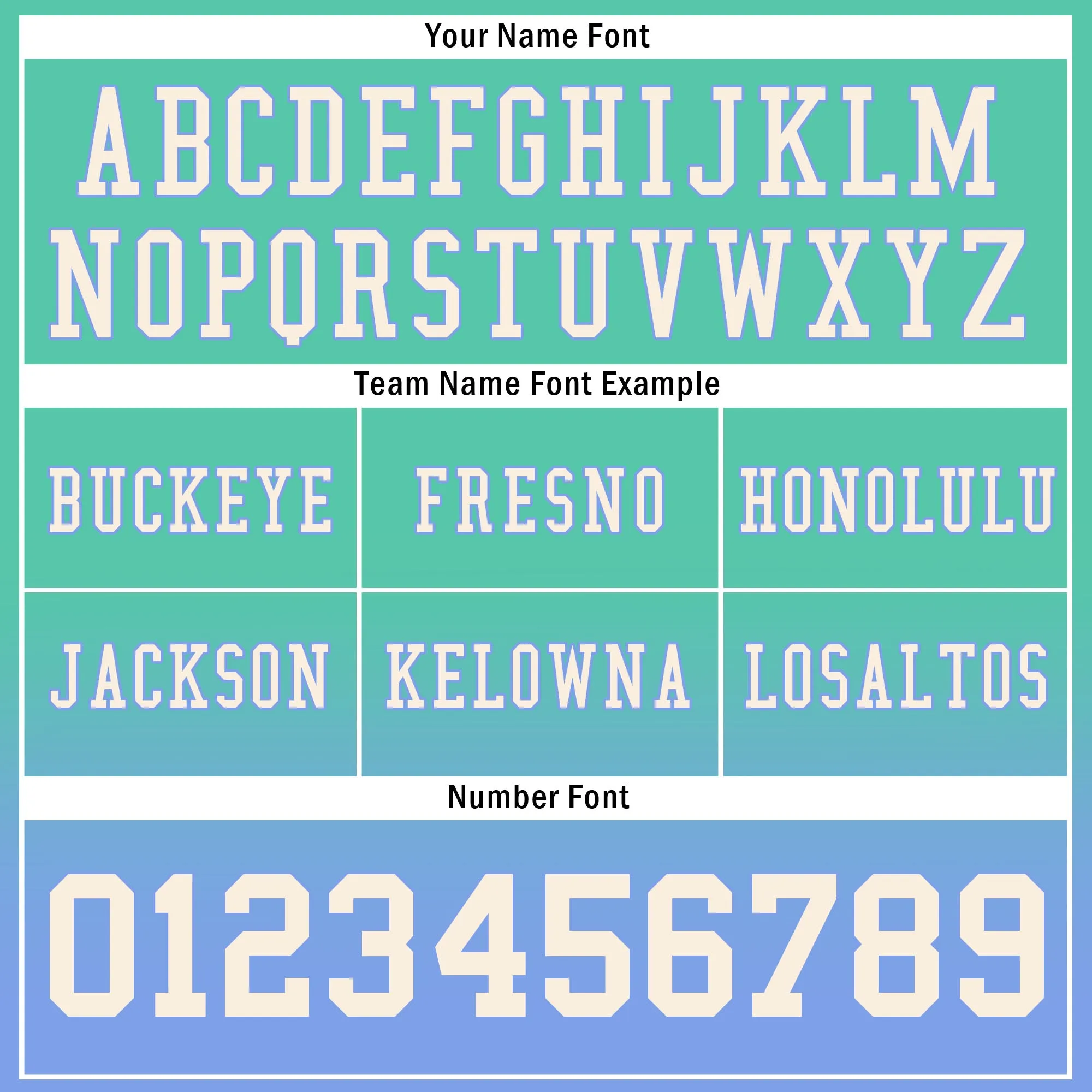Custom Mint Green Blue Fade Fashion Personalized Authentic Football Jersey FBJ02-D06105