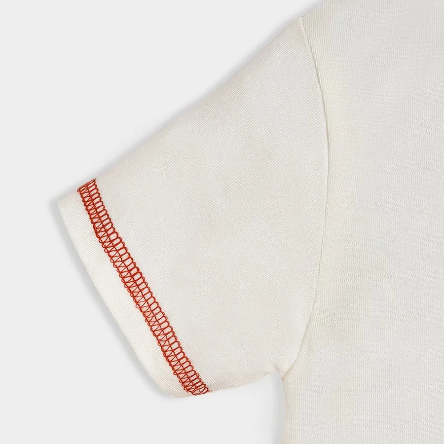 Dinomite Knitted White Play T-shirt