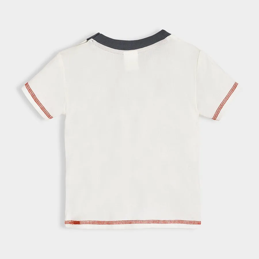 Dinomite Knitted White Play T-shirt