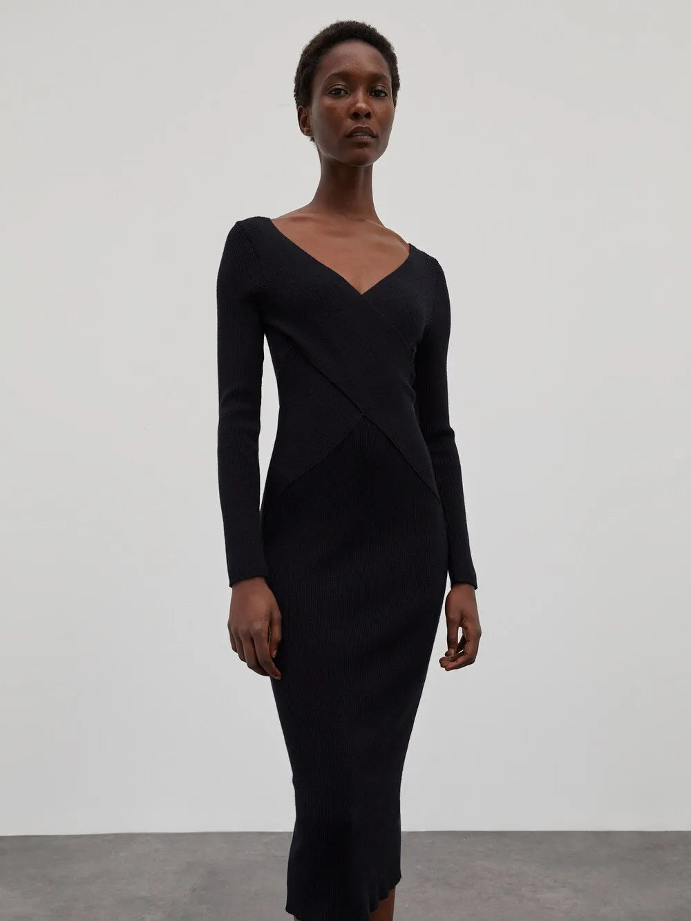 Edited Poppy Knit Dress, Black