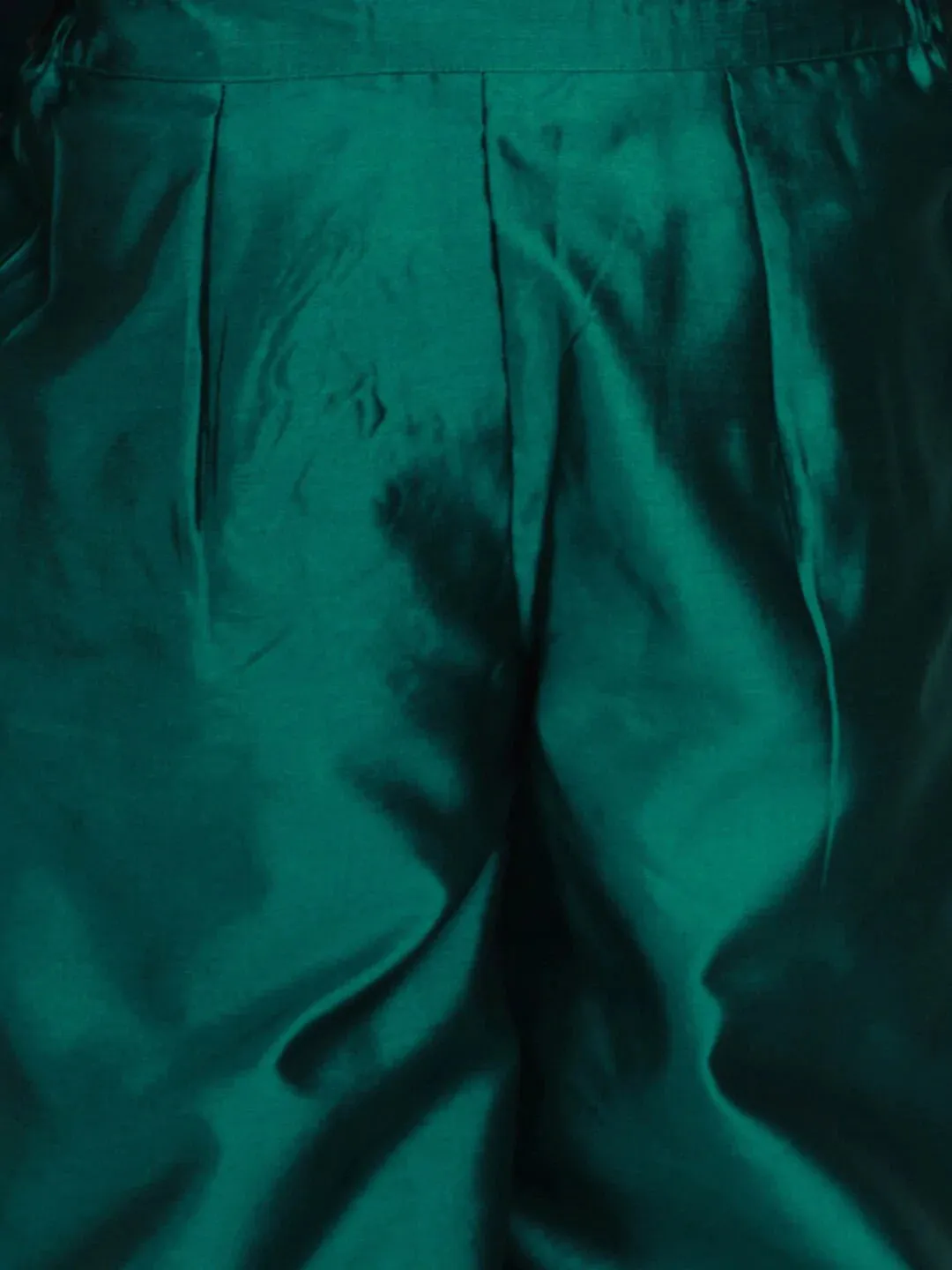 Girls Sea Green Printed Kurta With Palazzos