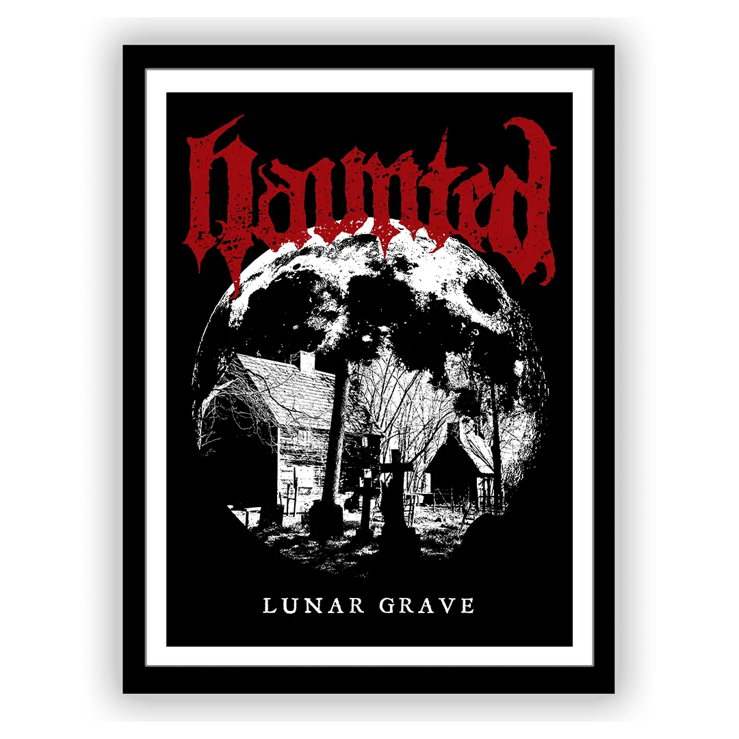 Haunted - Lunar Grave Print - Framed