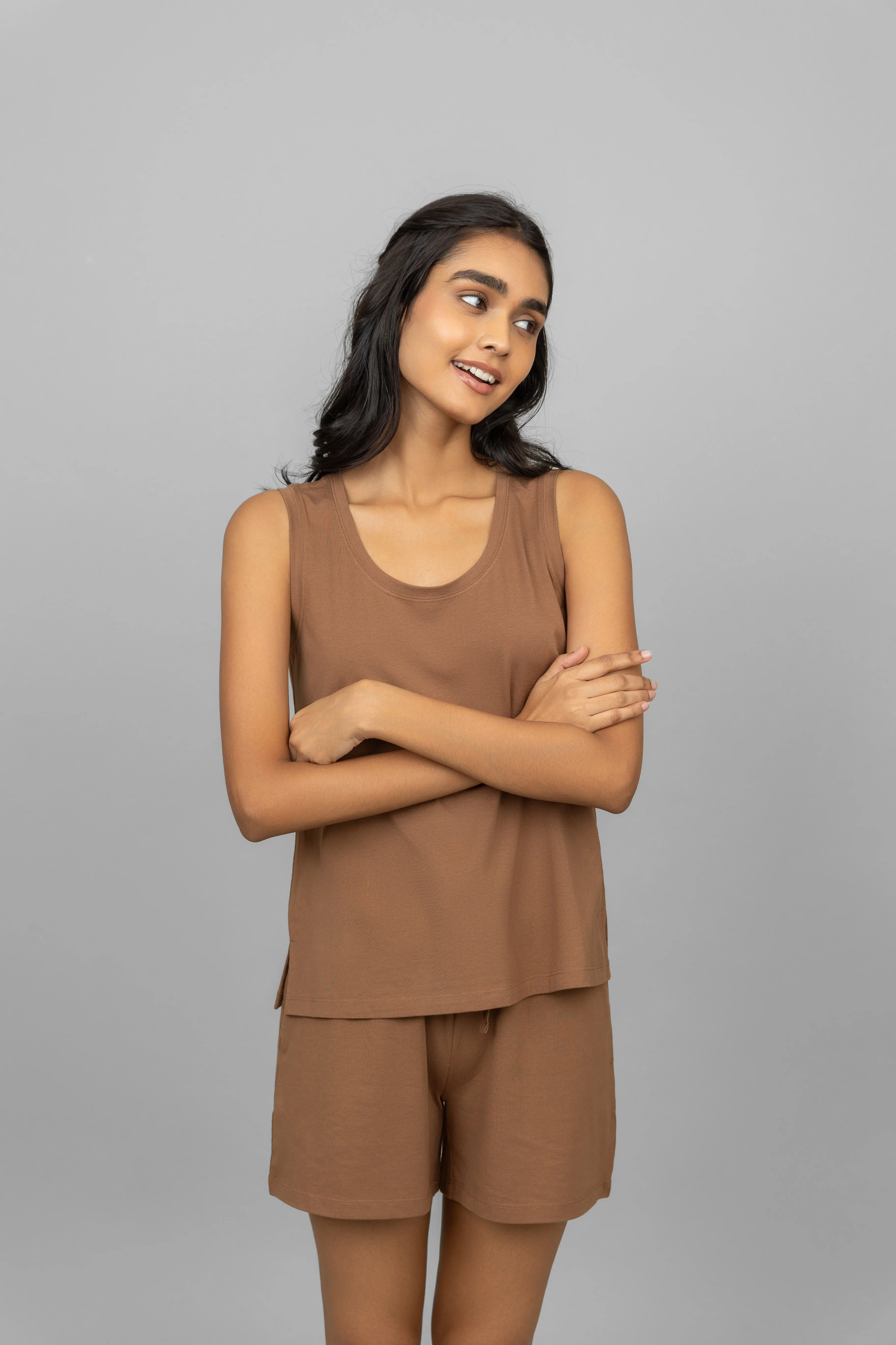 Home Brown Lounge Shorts