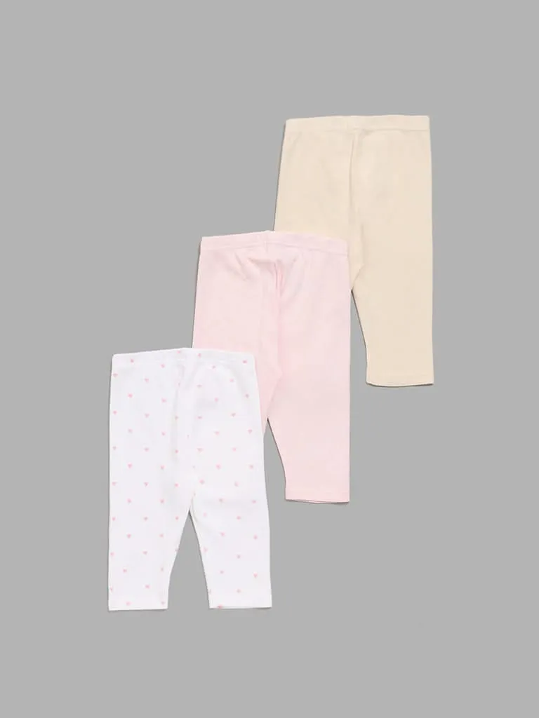 HOP Baby Multicolour Printed Pants- Pack of 3