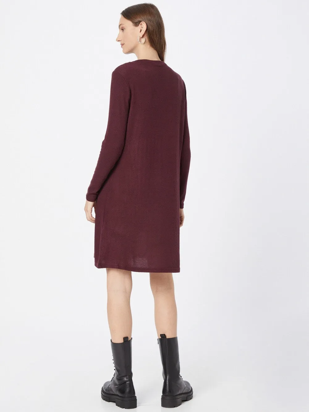 Knitted dress ONLY KLEO, red wine