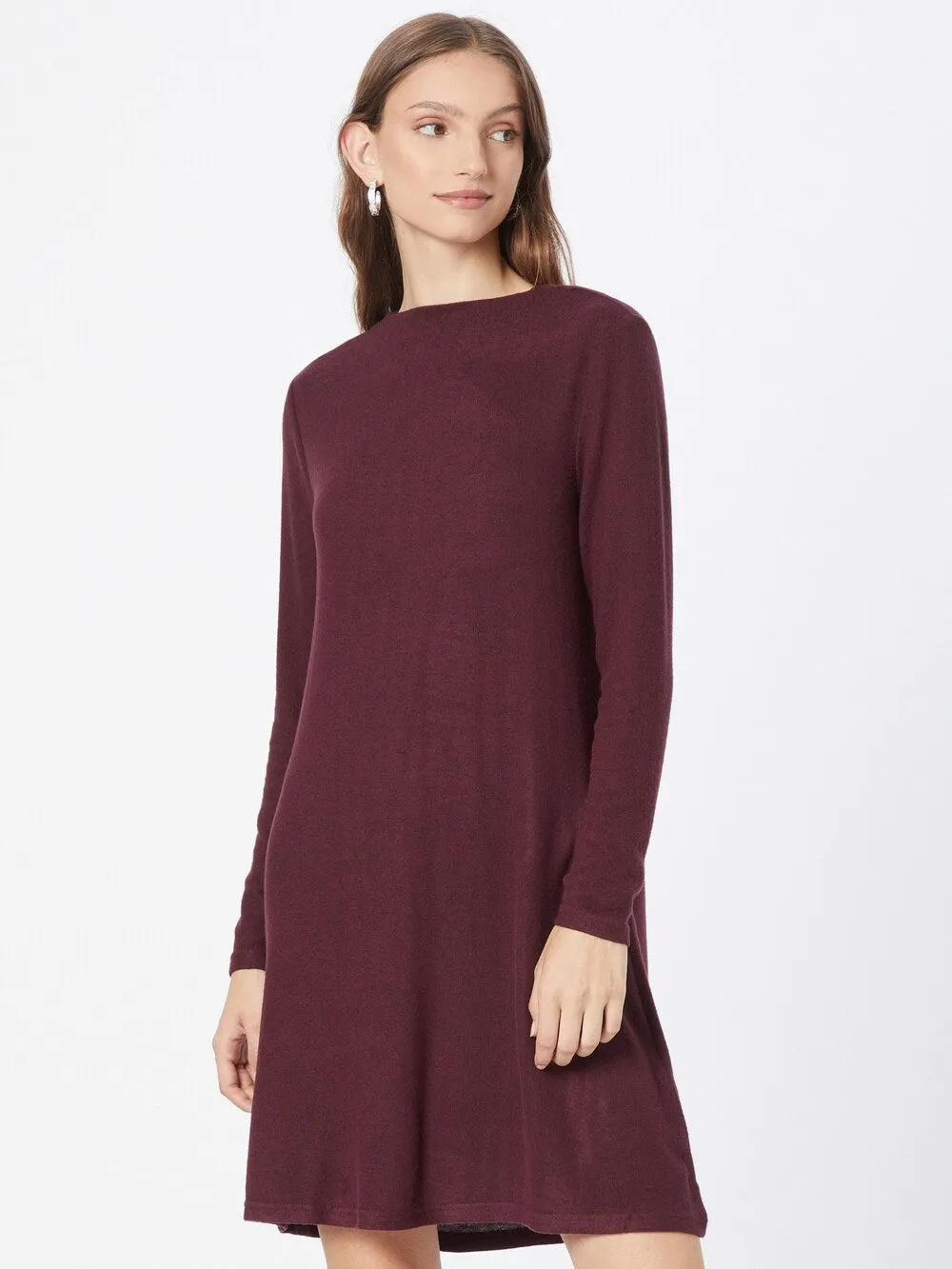 Knitted dress ONLY KLEO, red wine