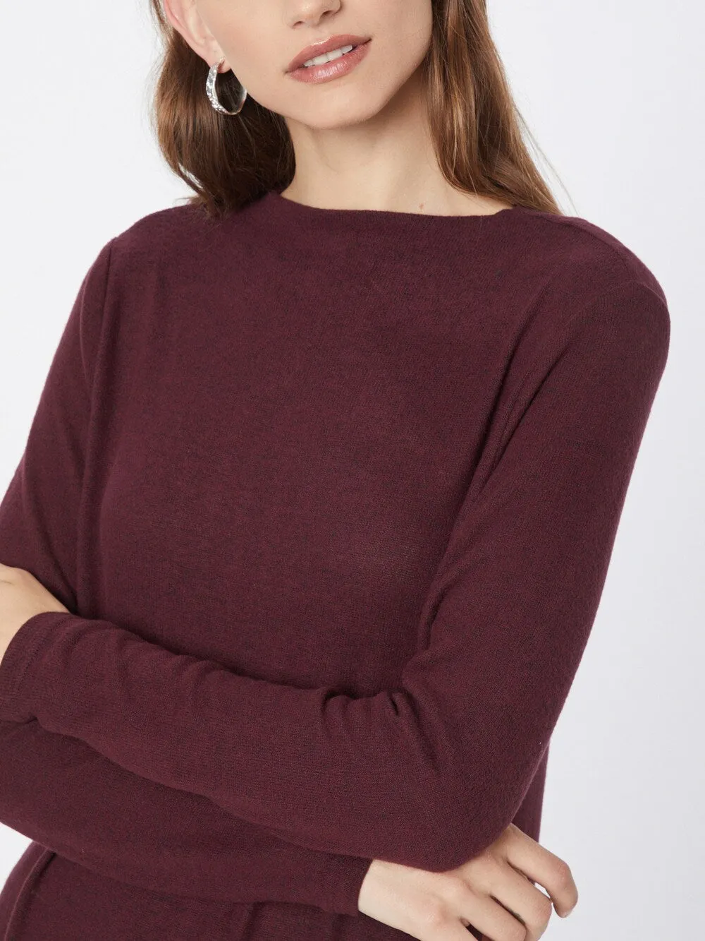 Knitted dress ONLY KLEO, red wine