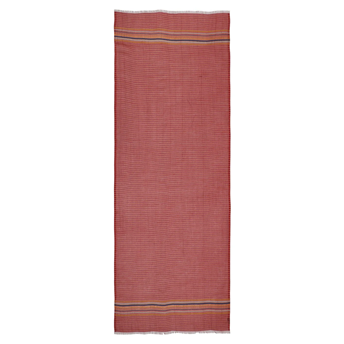 Maroon with Yellow Striped Dupatta