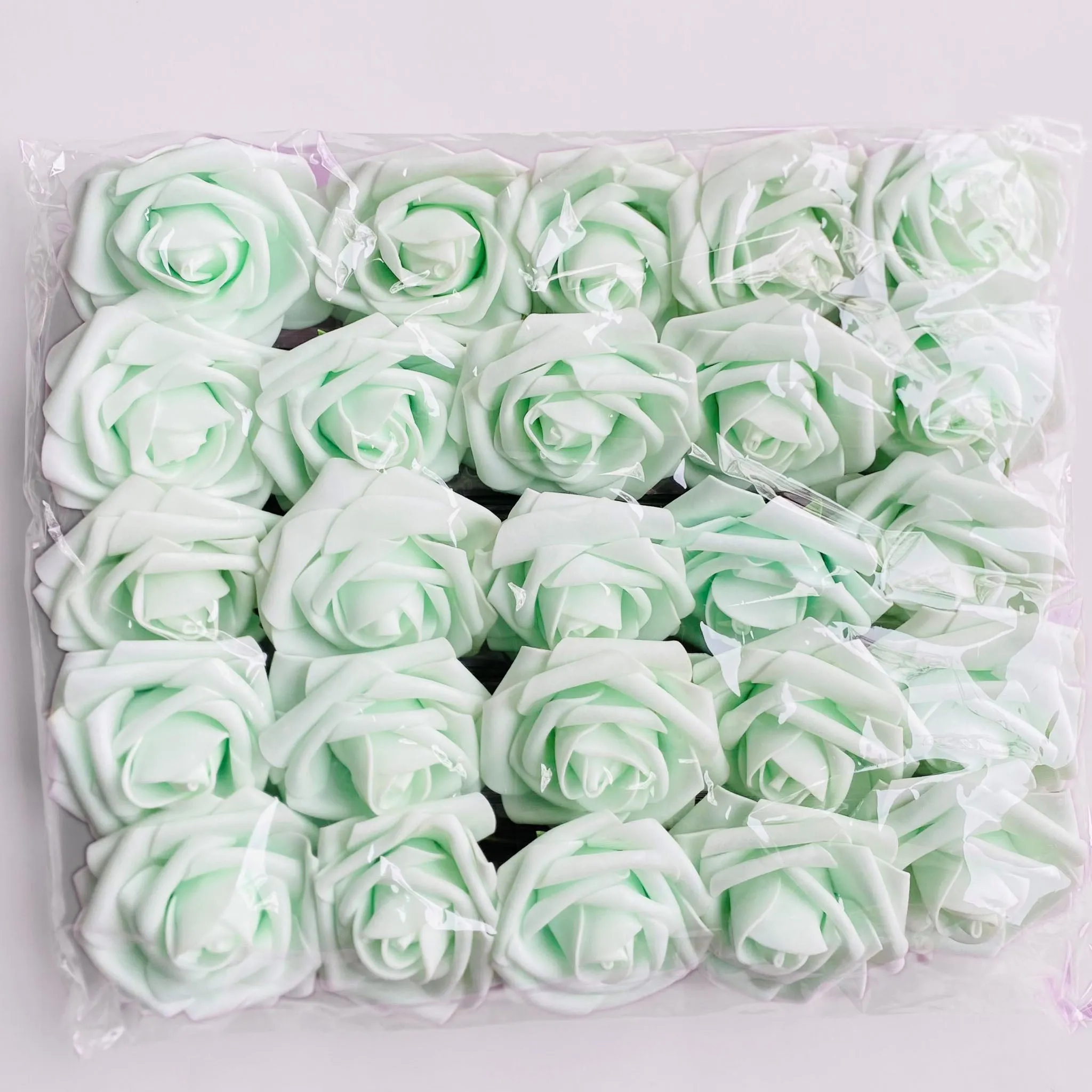 Mint Green Roses Fake Flowers Artificial Wedding Flower