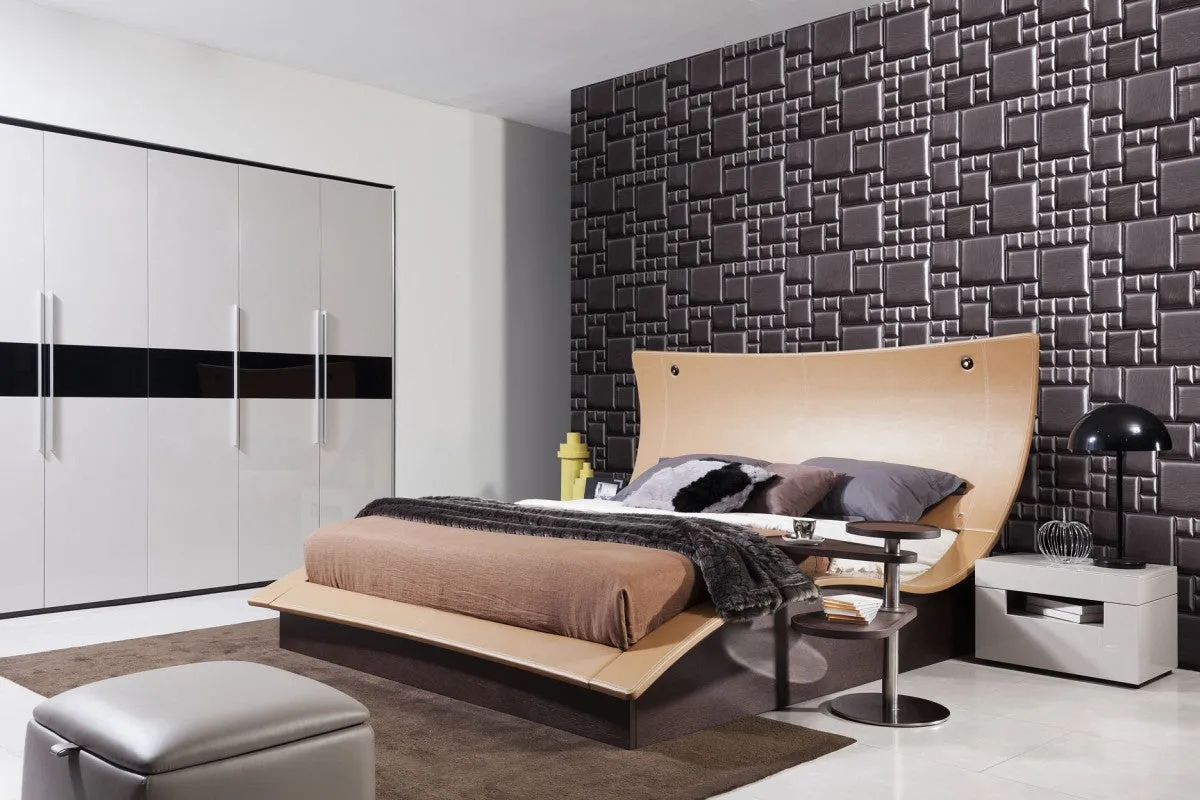 Modrest Hercules Modern Bed w/ Lights