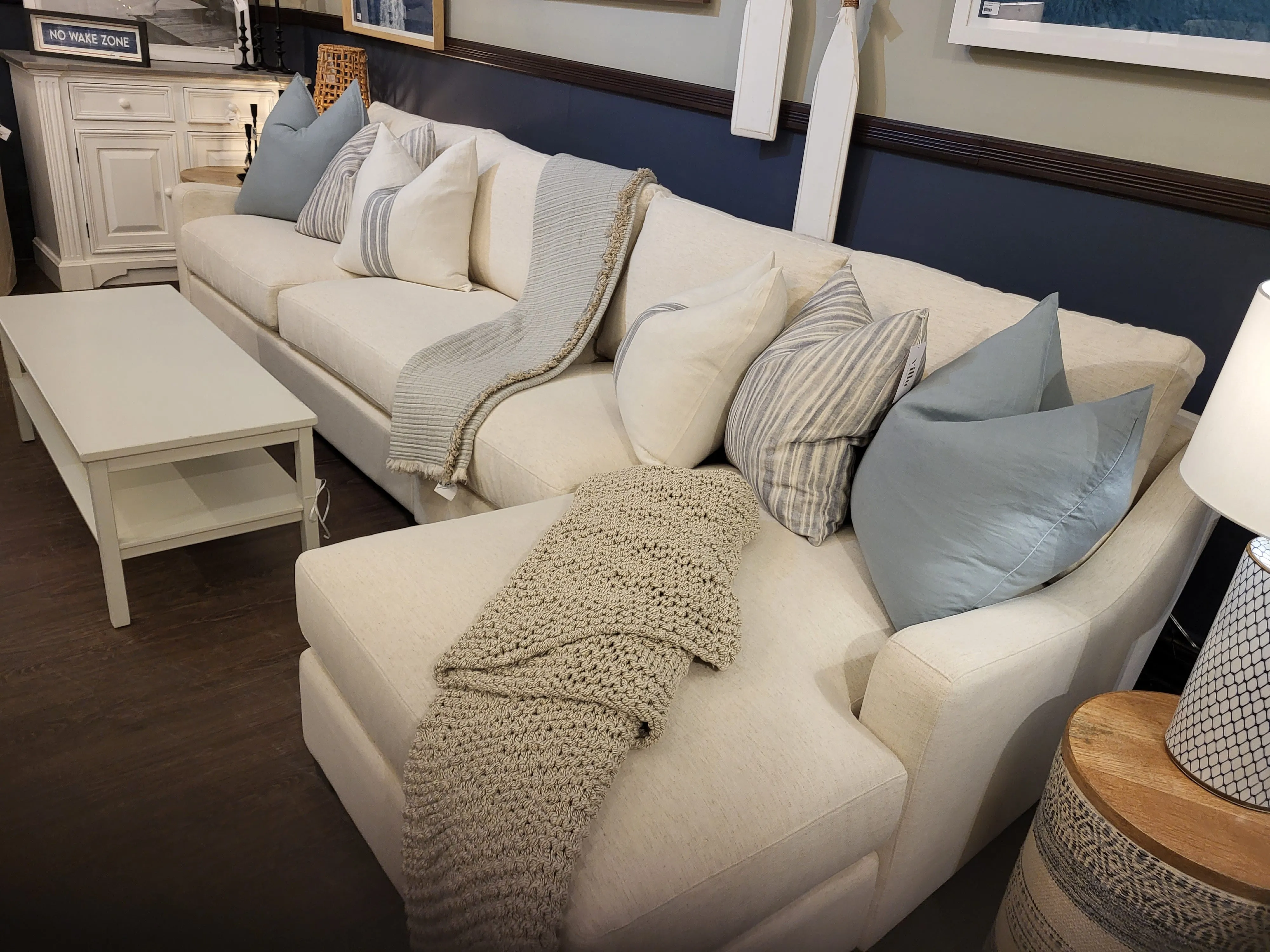 Montgomery Sectional LHF Sofa , Armless Chair  & RHF Chaise Performance Fabric (1 in stock)