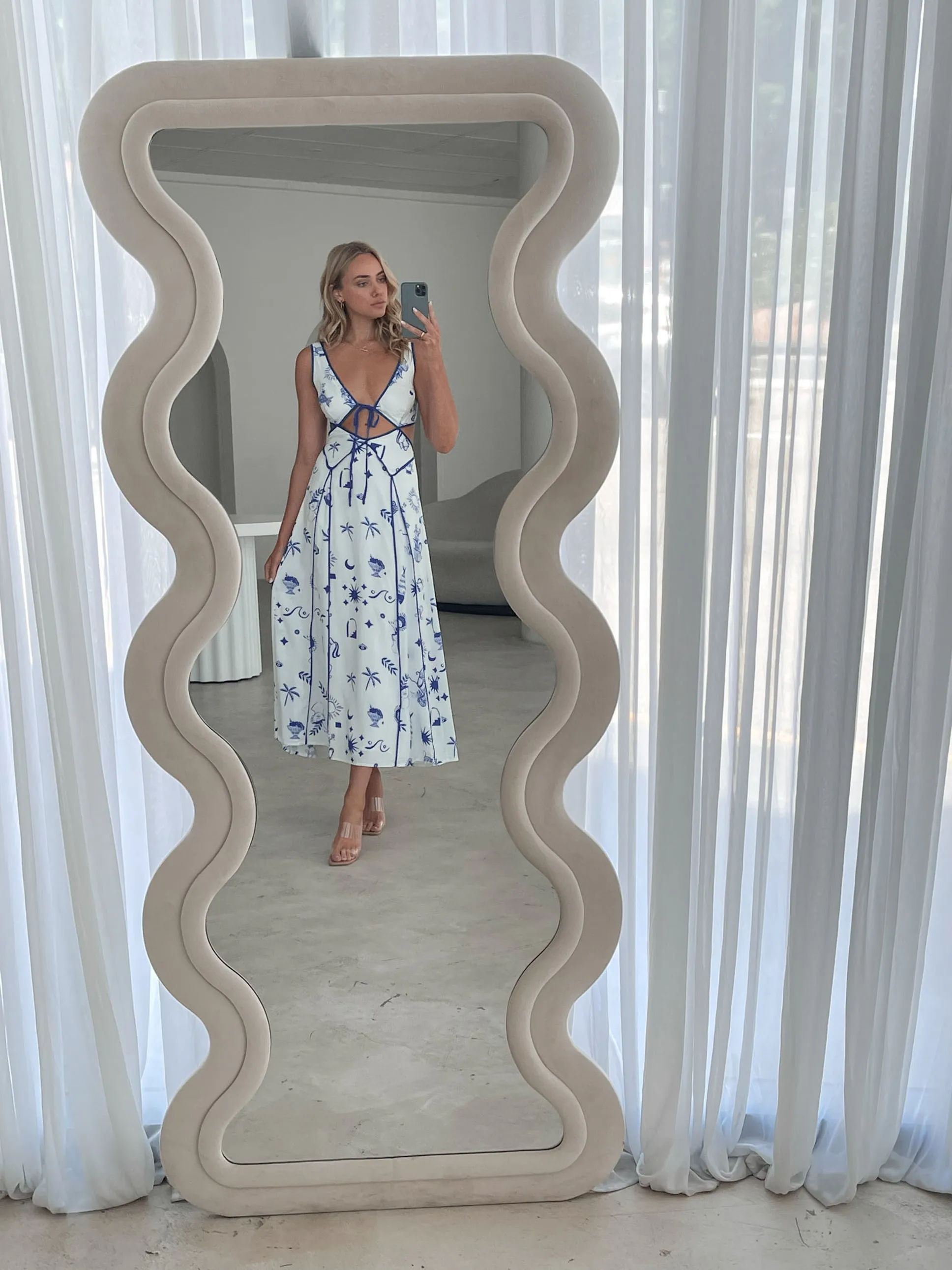 Naryah Dress - White Print