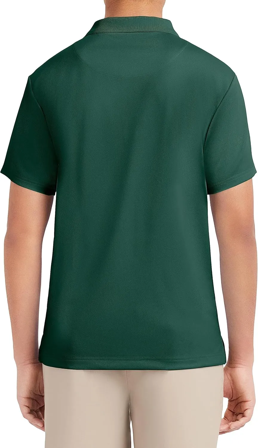 Nautica Young Men's Uniform Short Sleeve Performance Polo