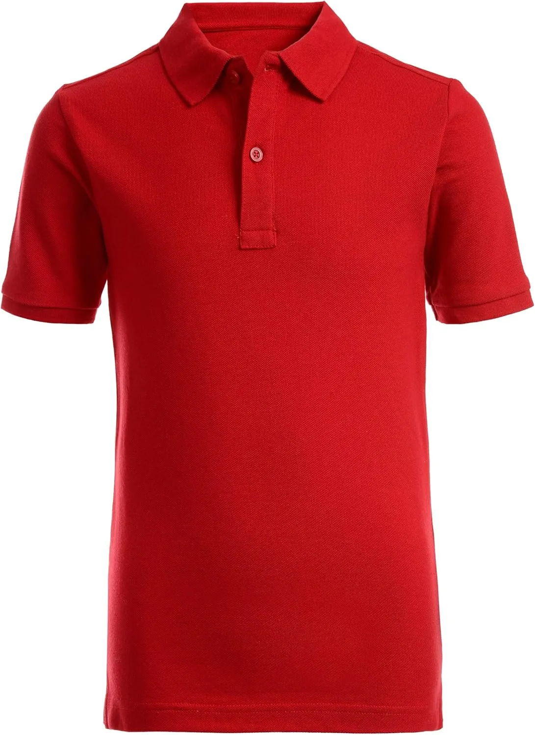 Nautica Young Men's Uniform Short Sleeve Stretch Pique Polo
