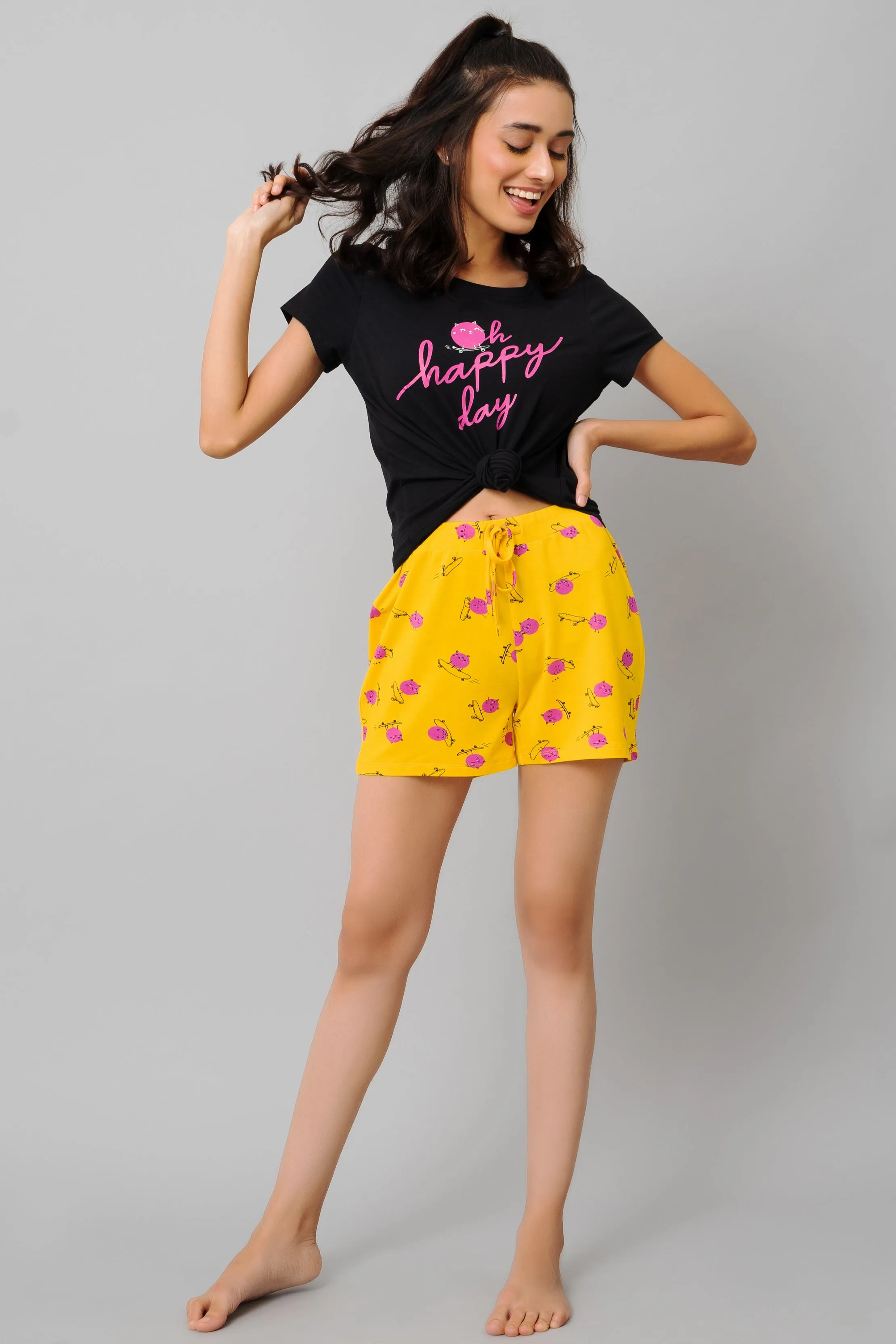 Oh Happy Day Shorts Set
