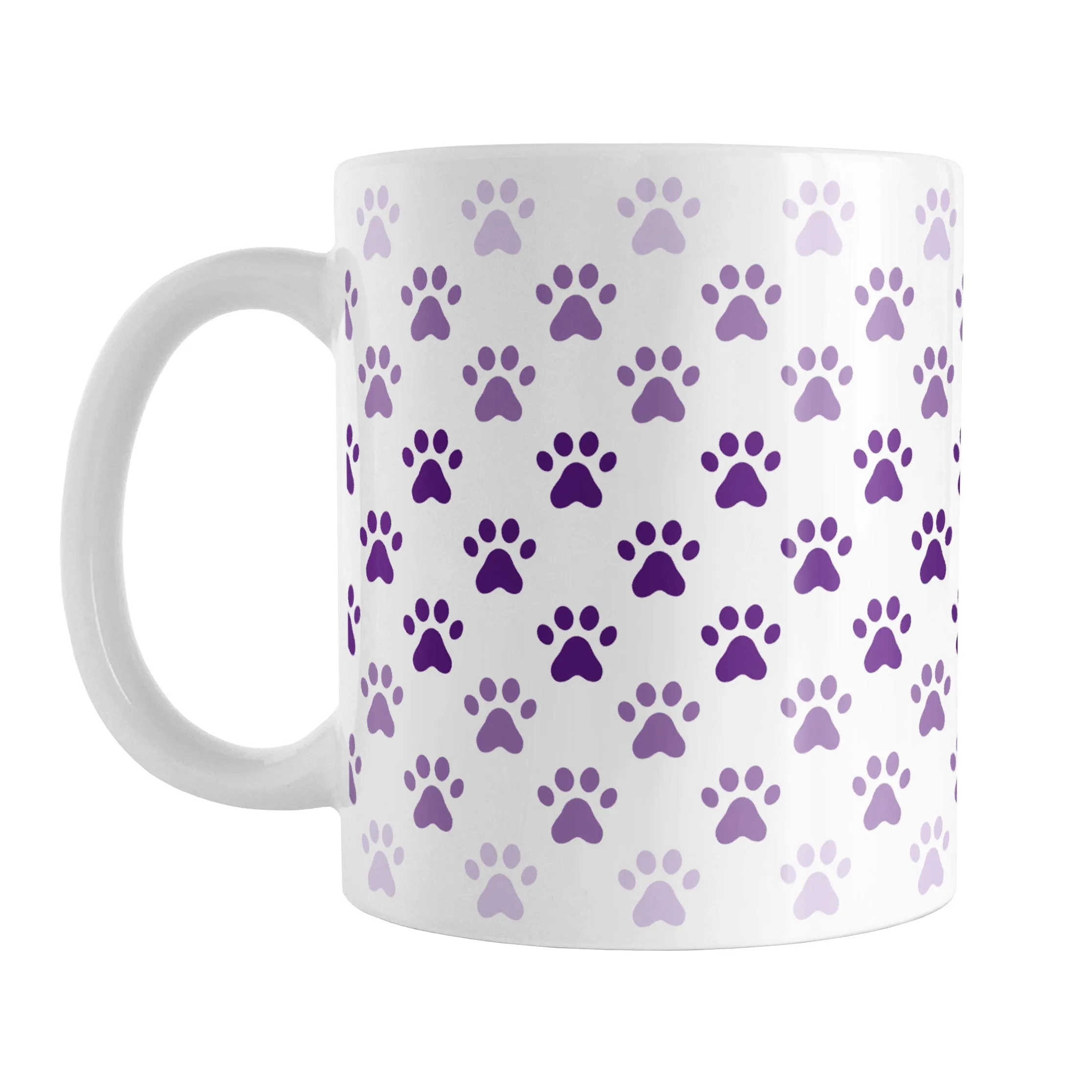 Paw Prints in Purple Mug