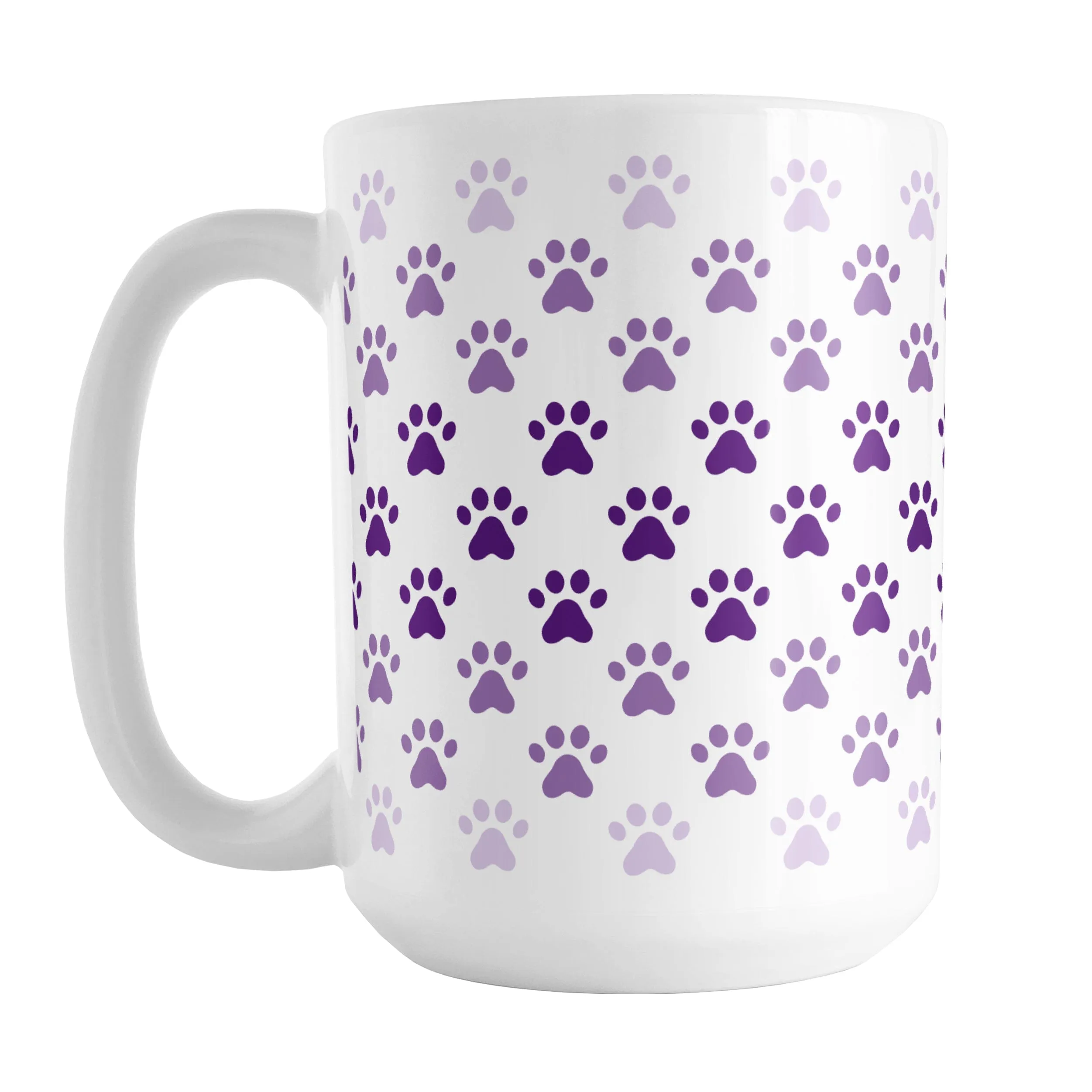 Paw Prints in Purple Mug