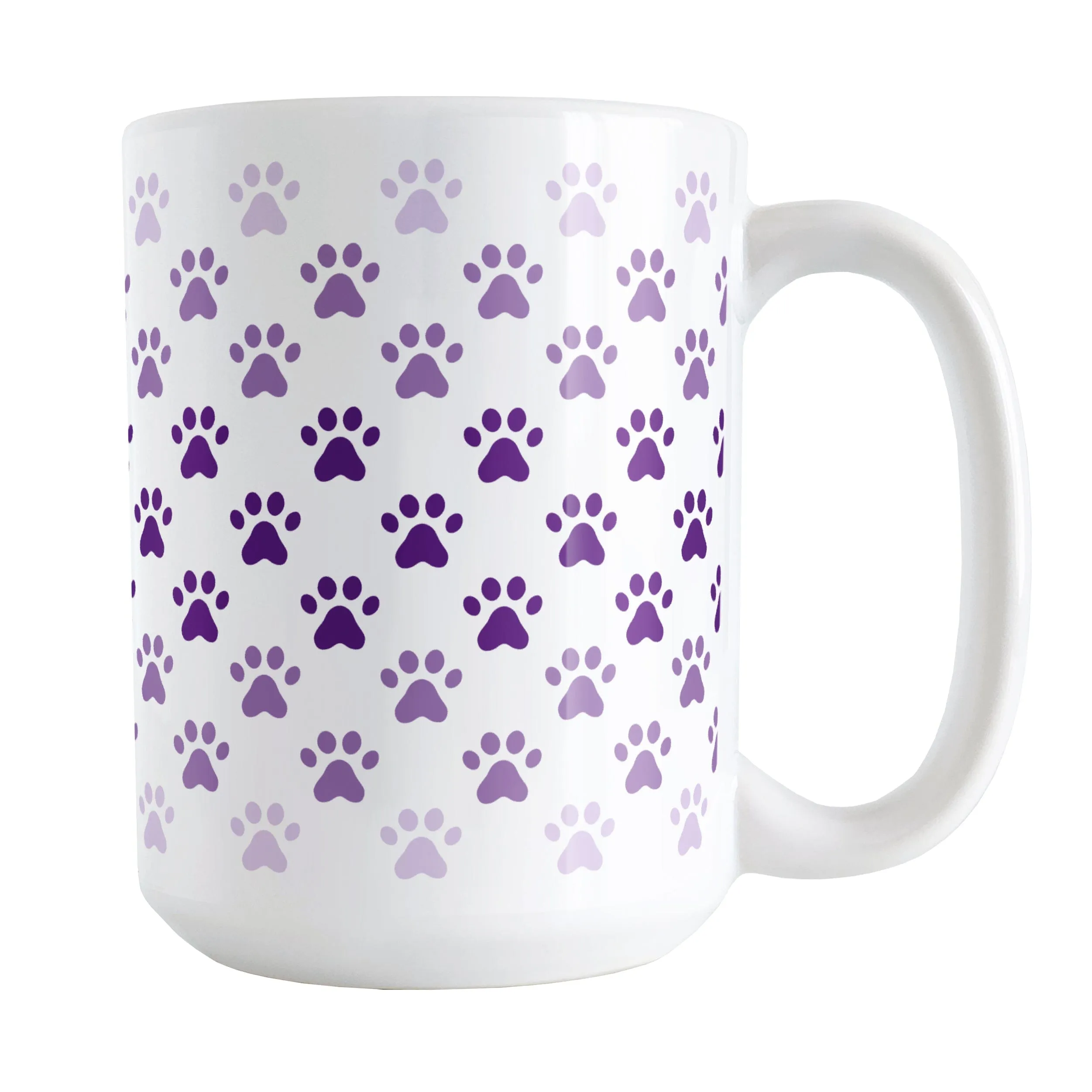 Paw Prints in Purple Mug