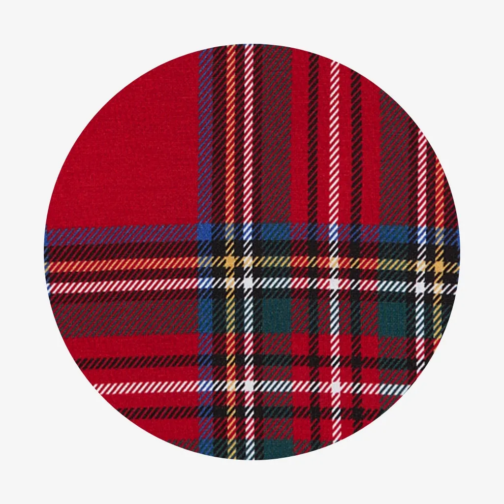 Red Tartan Plaid Women's Flannelette Sleep Shirt