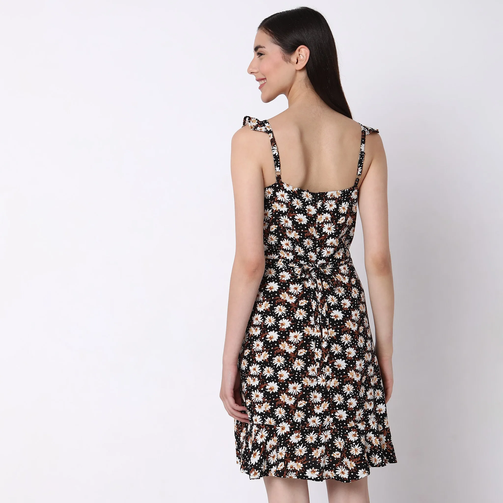 Regular Fit Floral Gown
