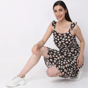 Regular Fit Floral Gown