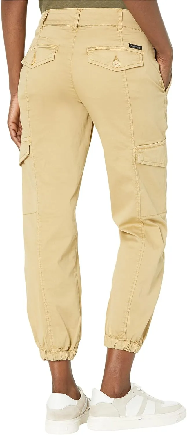 Sanctuary Rebel Pants for Women - Cotton-Blend Construction - Elasticized Fitted Ankle Cuffs - Side Pockets