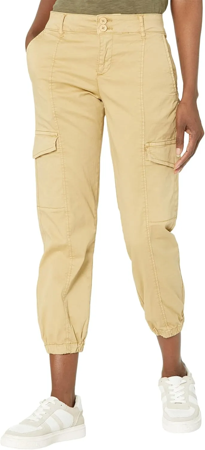 Sanctuary Rebel Pants for Women - Cotton-Blend Construction - Elasticized Fitted Ankle Cuffs - Side Pockets