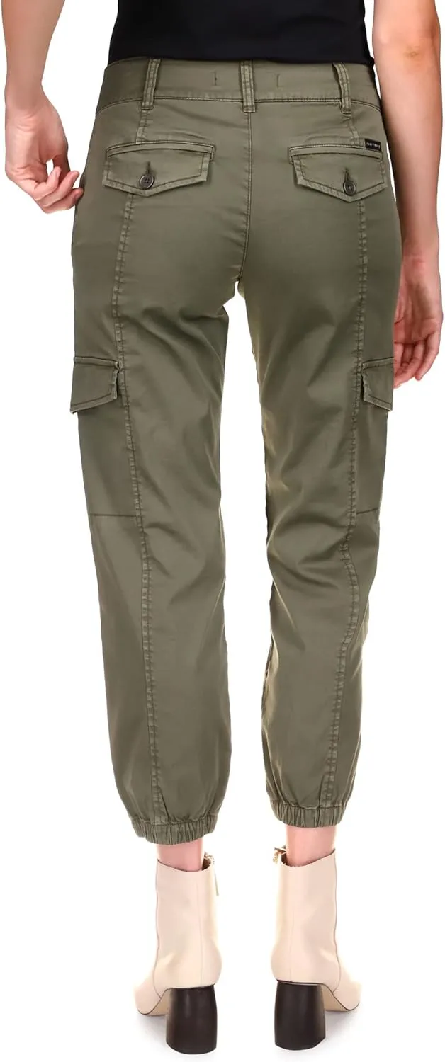 Sanctuary Rebel Pants for Women - Cotton-Blend Construction - Elasticized Fitted Ankle Cuffs - Side Pockets