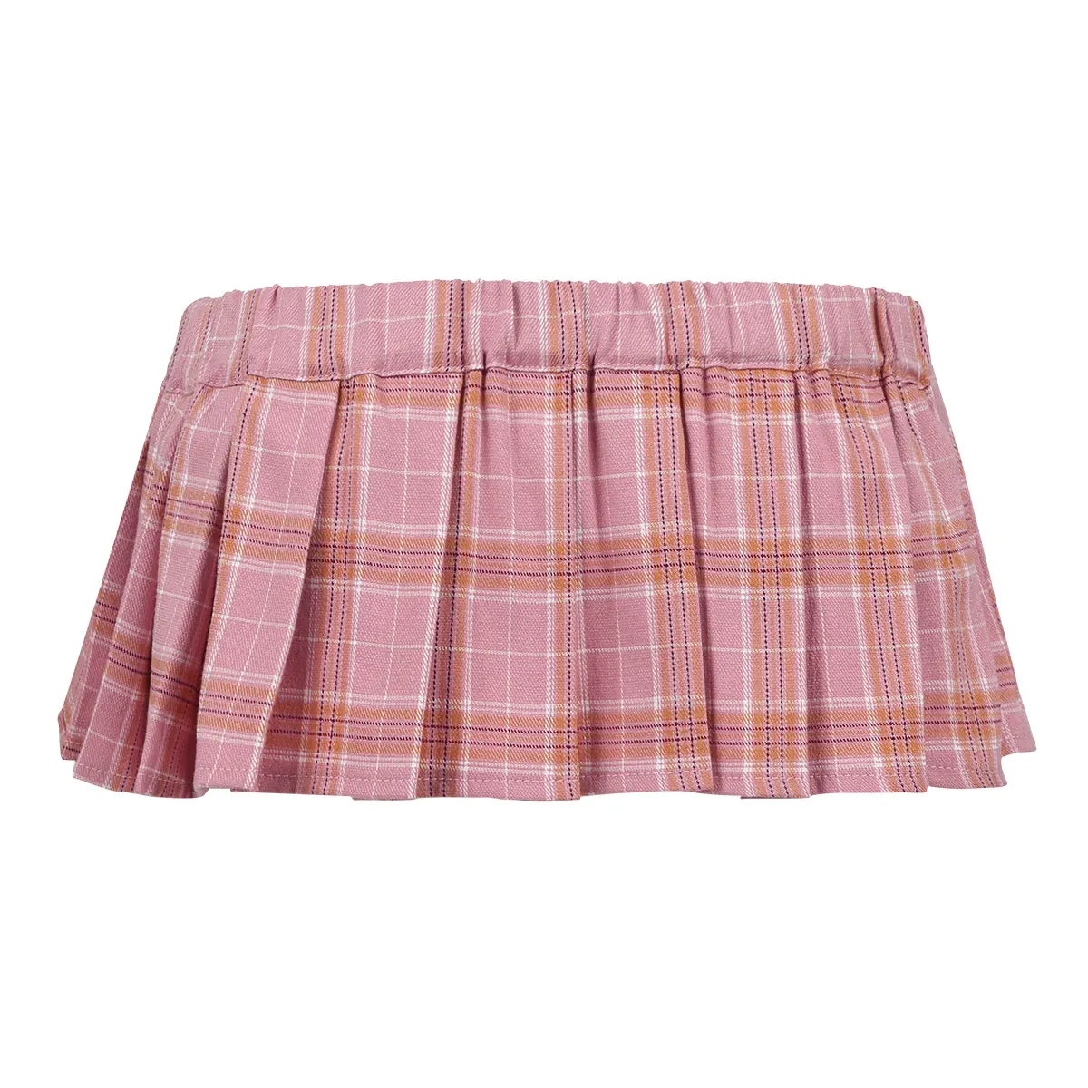 Sexy Women's Mid Waist Elastic Mini Skirt / Single Layer Cosplay Skirt in Scottish Style