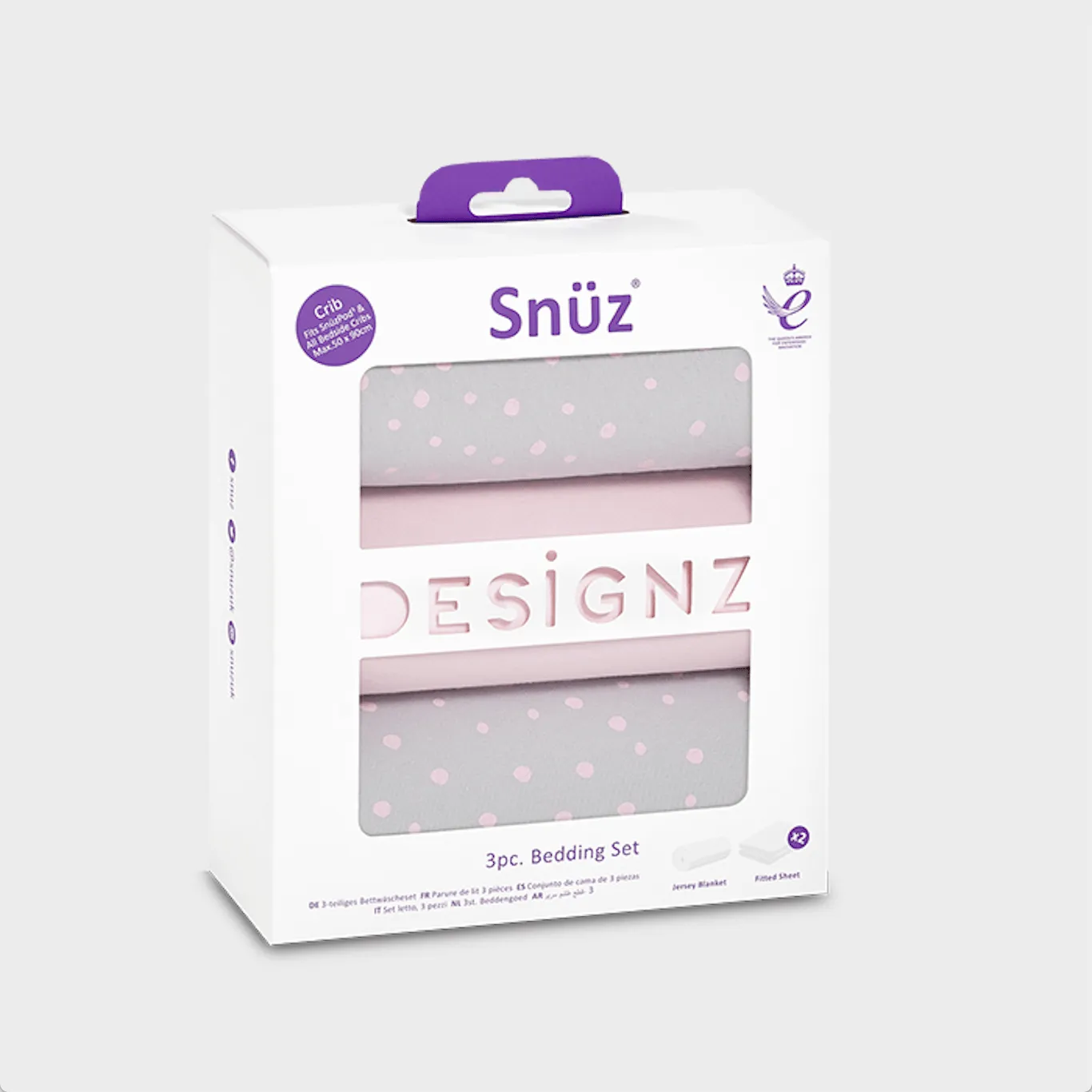 Snuzpod Crib 3 Piece Bedding Sheets