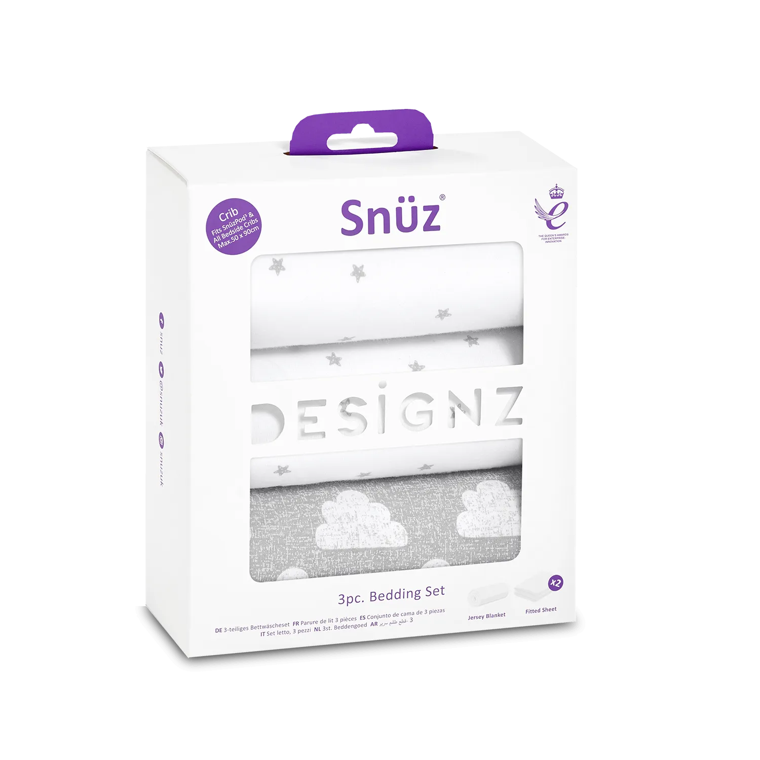 Snuzpod Crib 3 Piece Bedding Sheets