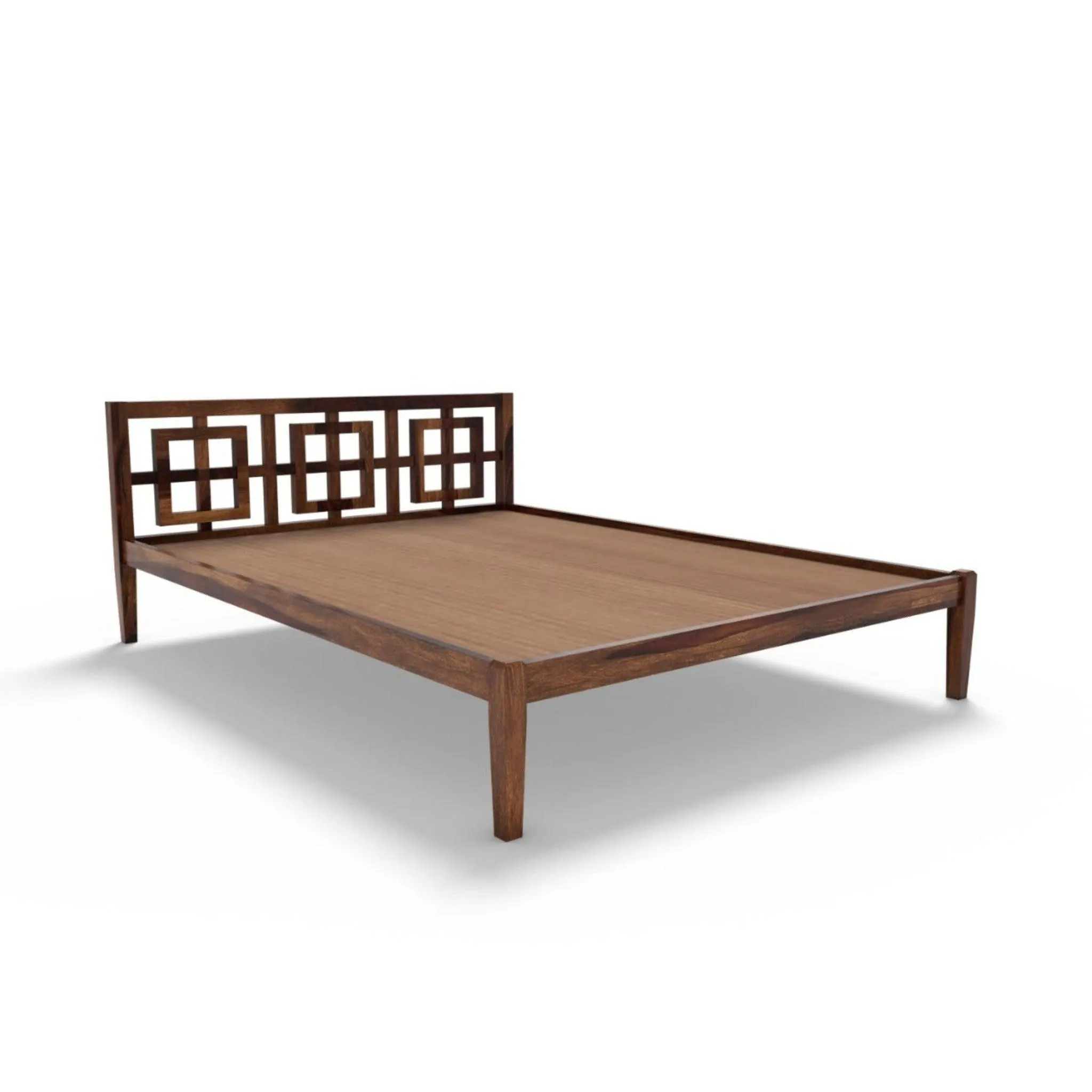 STOYA BED KING Sheesham Wood (Honey Finish)