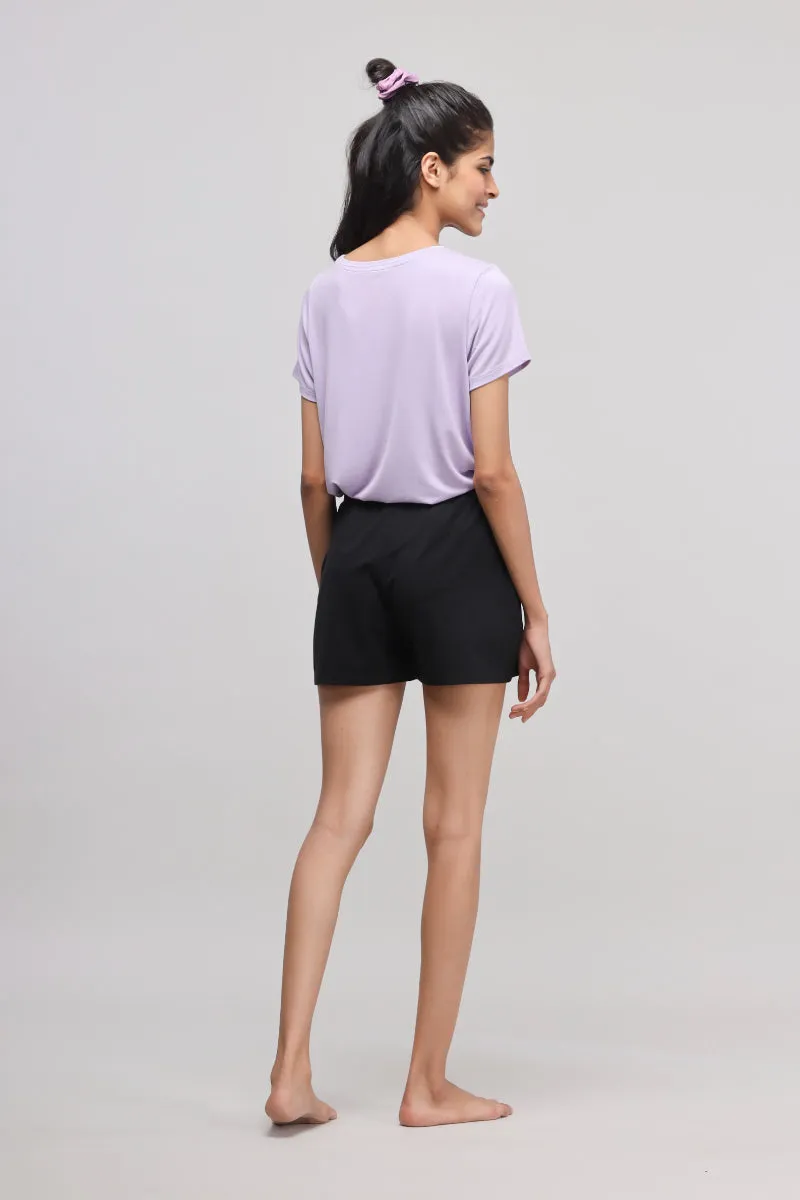 Stretchy Black Supima® Shorts