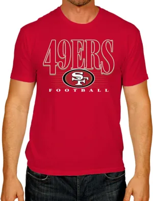 Team Fan Apparel NFL Adult Overtime Blueprint Tag-Less T-Shirt, Unisex Football Tee