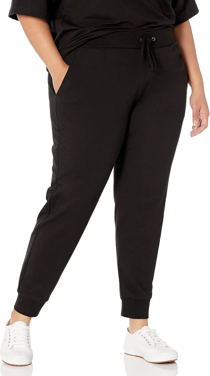 The Drop Women's Grace Supersoft Stretch Rib-Cuff Jogger