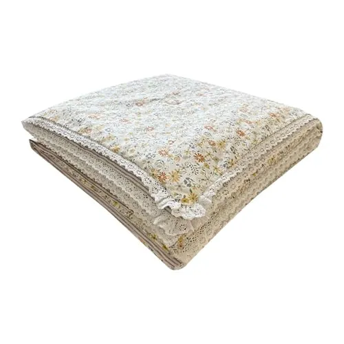 THE STYLE SUTRA® Summer Cooling Quilt Gift Versatile Cotton Quilt for Farmhouse Adult Style D